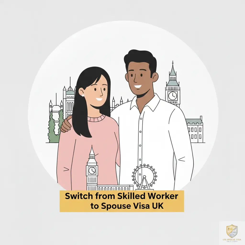 switch from skilled worker visa to spouse visa uk